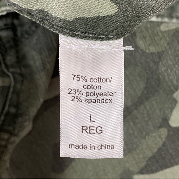 Maurices Skinny Jeans Green Camouflage Sz Large - Picture 5 of 9